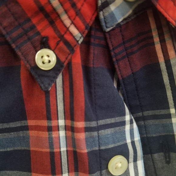 XL Mens Chaps plaid button long sleeve - Picture 3 of 4